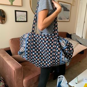 Large Vera Bradley Owl Print Duffle Bag